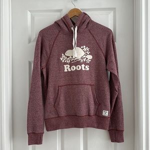 Like New Roots Kanga Hoodie. Size S in Heather Burgundy colour.